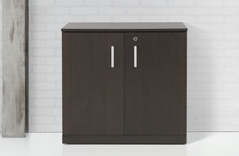 Lage draaideurkast antraciet eiken 85cm